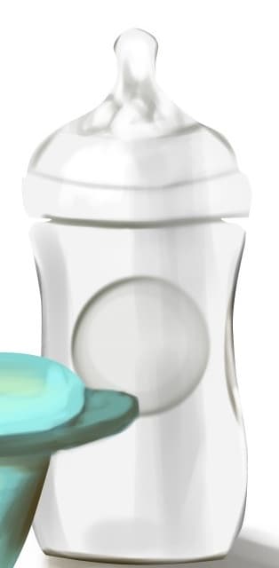 Baby bottle illustration Gimme the Good Stuff