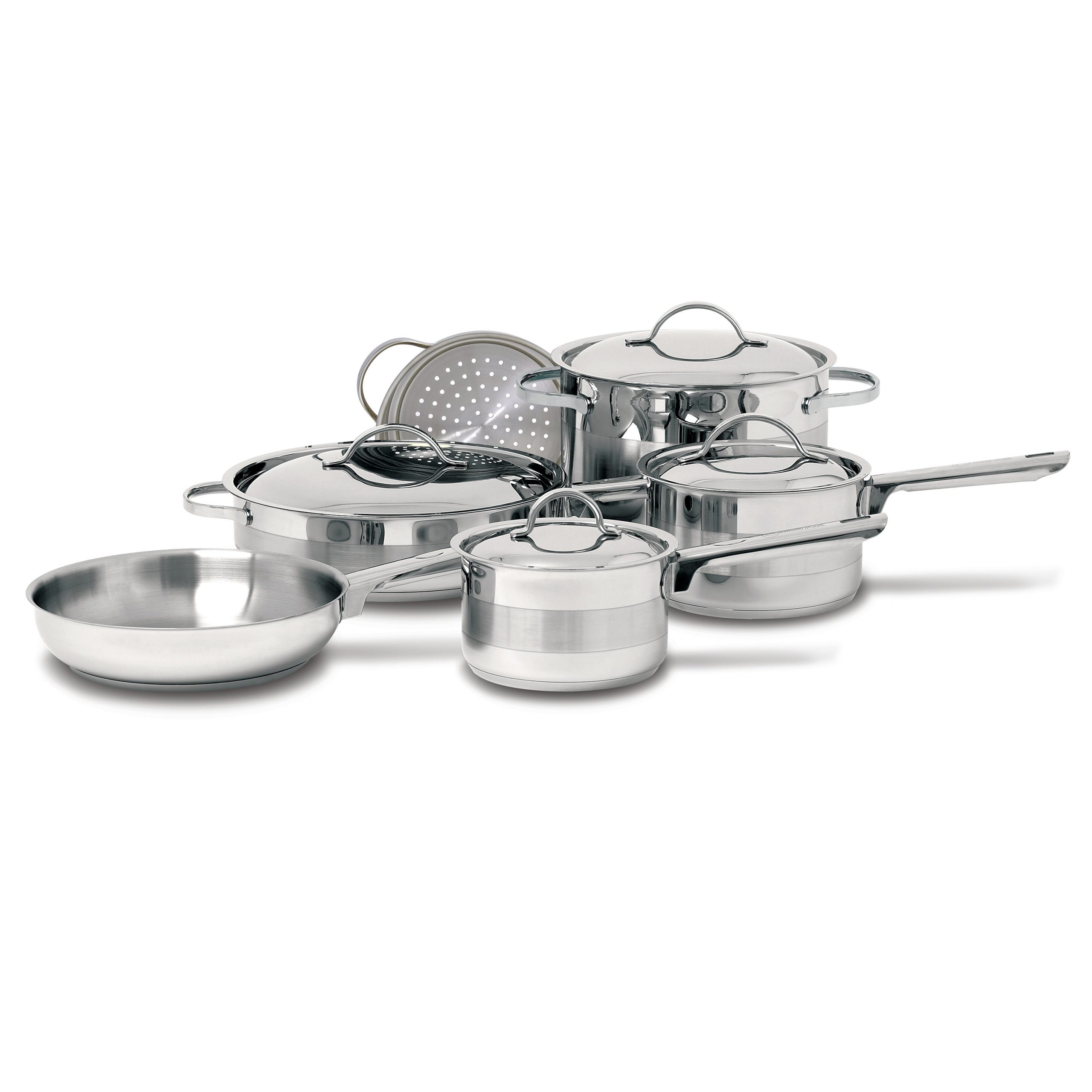 7Pc Pro-Series COOKWARE 5-Ply Magnetic 304 Stainless Steel Made in USA –  Health Craft