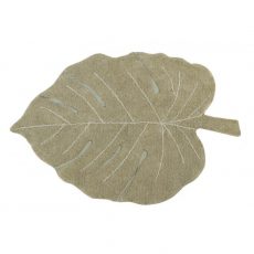 Lorena Canals Monstera Olive Washable Rug from gimme the good stuff