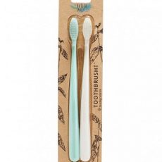 Natural Family Company Toothbrush 2 Pack Pirate River Mint:Ivory from Gimme the Good Stuff