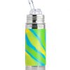 Pura Insulated straw bottle aqua swirl from gimme the good stuff