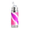 Pura straw bottle insulated pink swirl from gimme the good stuff
