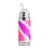 Pura straw bottle insulated pink swirl from gimme the good stuff