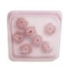 Stasher Reusable Silicone Rose Quartz Sandwich Bag from Gimme the Good Stuff