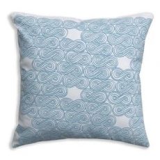 Two Sisters EcoTextiles Pillow Cover – Clouds Turquoise