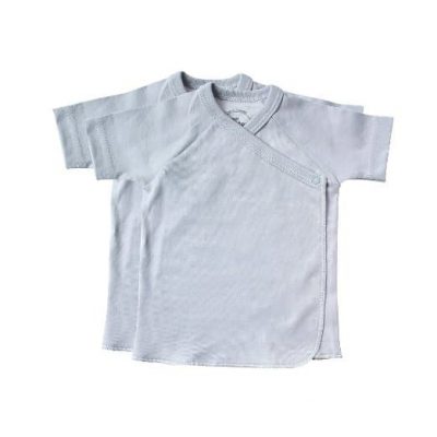 Under the Nile Short Sleeve Side Snap Undershirt Ice Blue from Gimme the Good Stuff