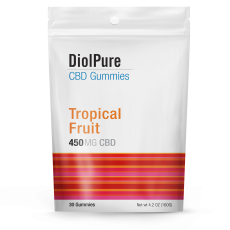 Diolpure Organic CBD Gummies Tropical Fruit from Gimme the Good Stuff 001